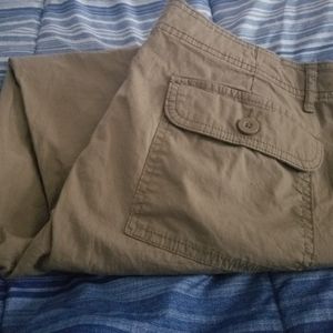 liz claiborne poplin cargo pants